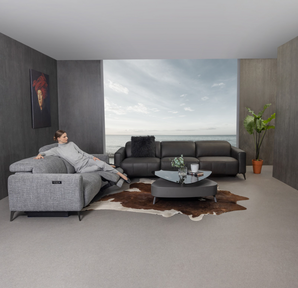 An application scenario or product detail of leather and fabric sofa combinations - Image 18