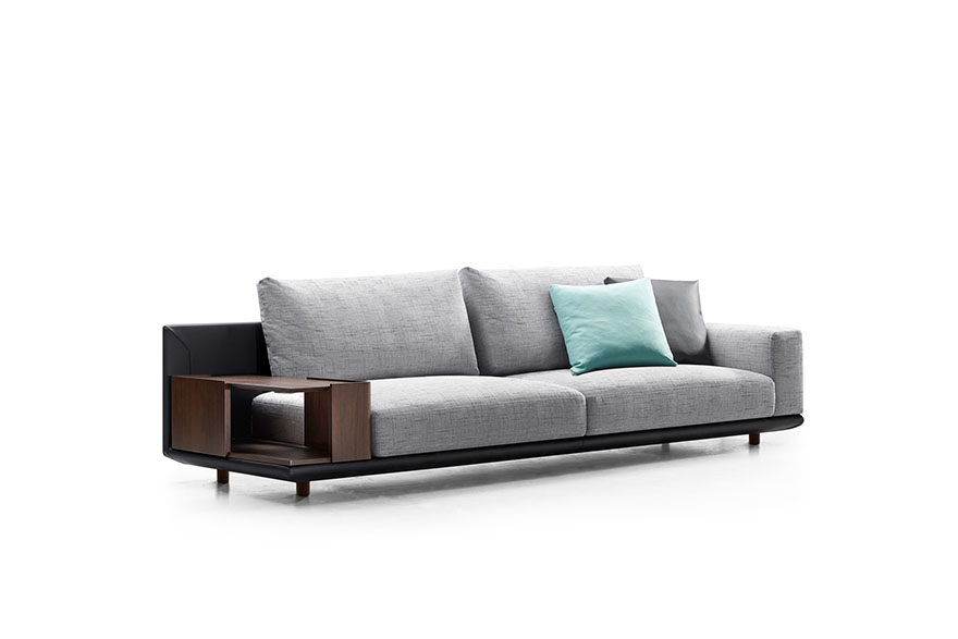 An application scenario or product detail of leather and fabric sofa combinations - Image 19