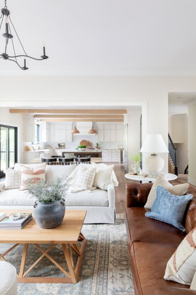 Featured image for the leather and fabric sofa combinations guide