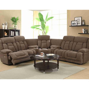 An application scenario or product detail of leather and suede couch - Image 7