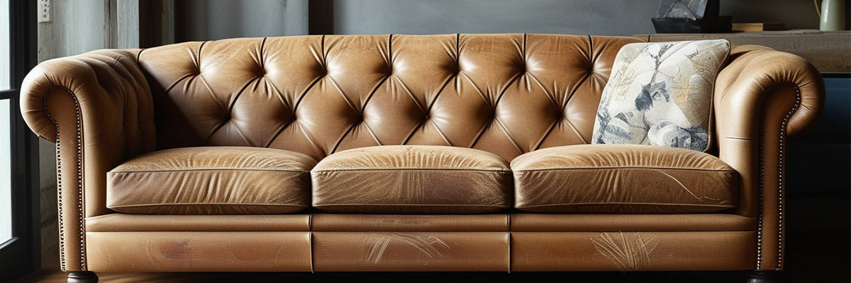 An application scenario or product detail of leather and suede couch - Image 21
