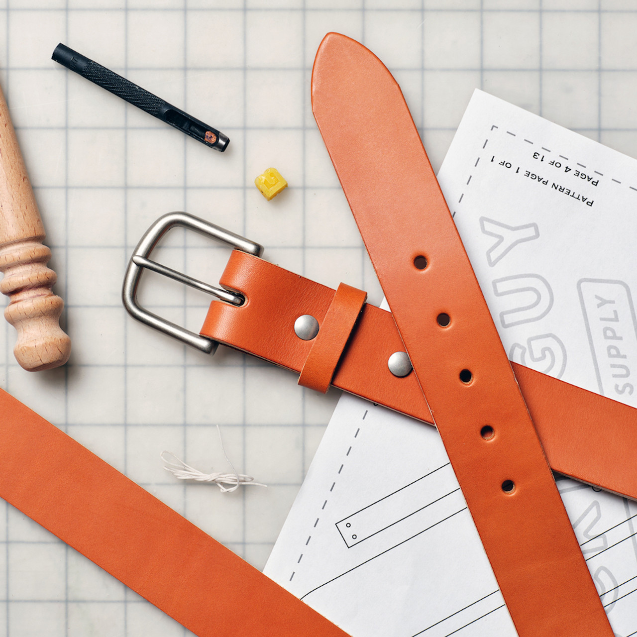 An application scenario or product detail of leather belt making supplies - Image 6