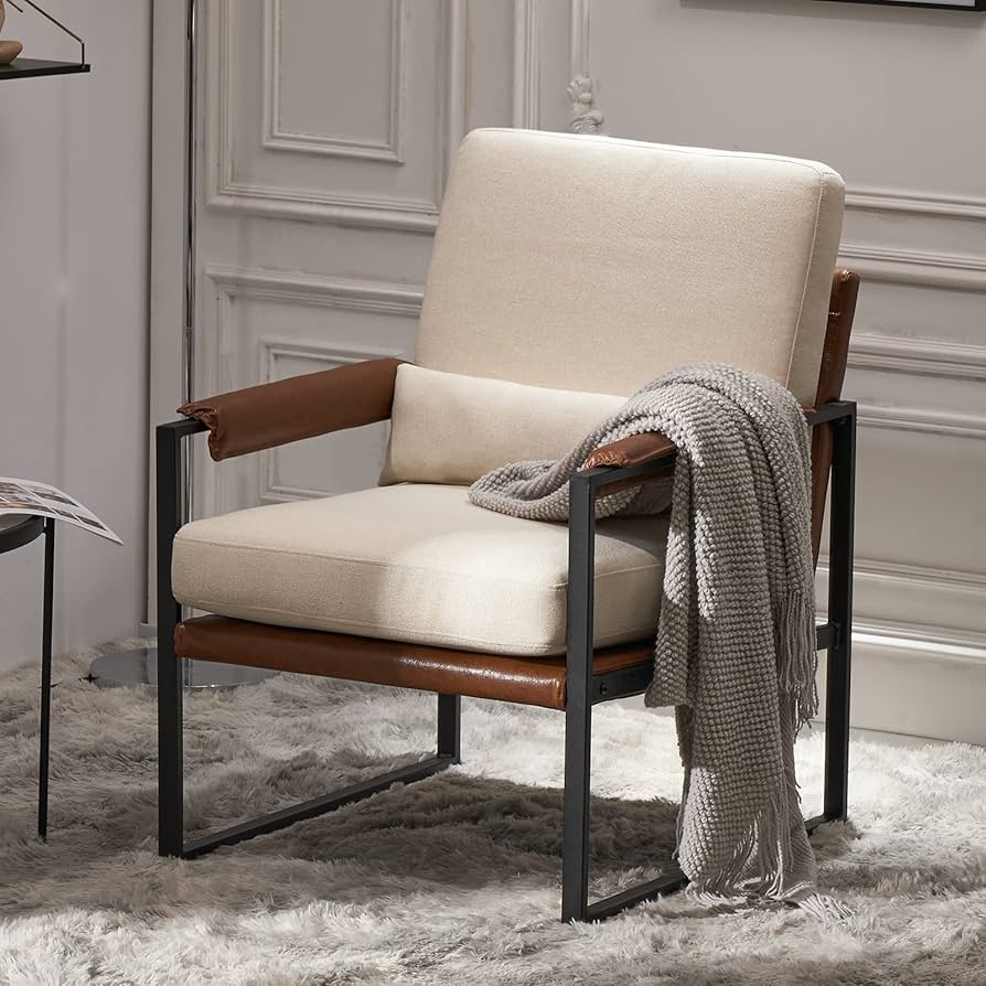 An application scenario or product detail of leather chair with fabric sofa - Image 20