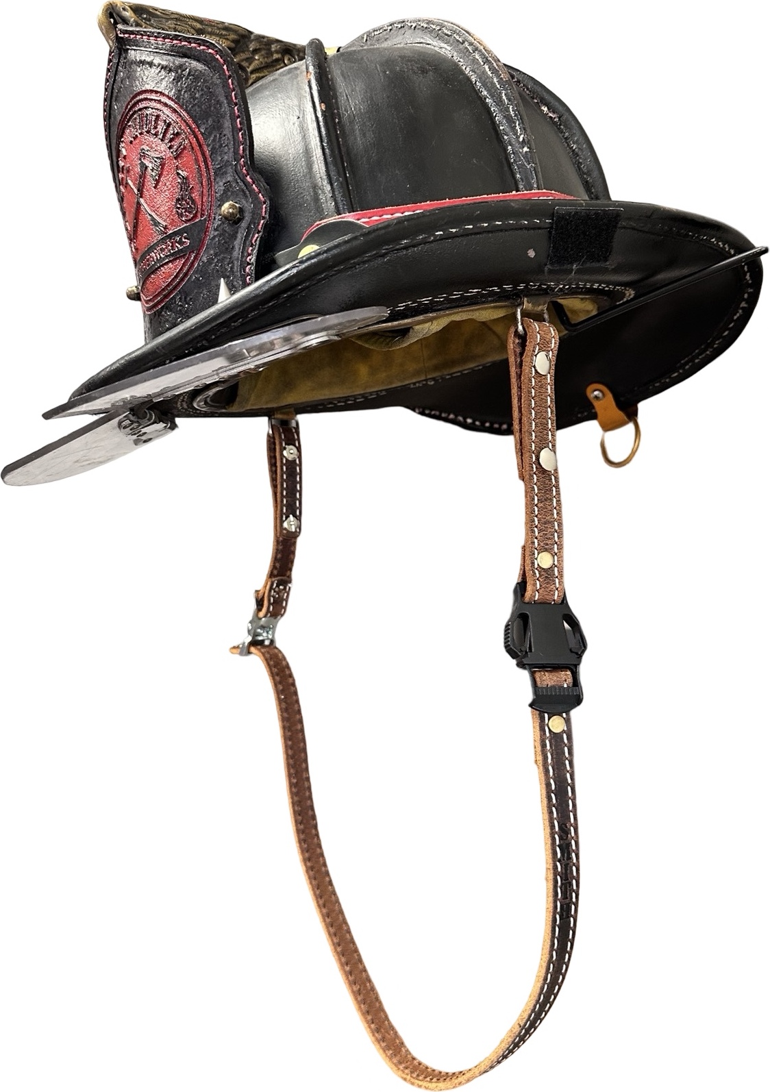An application scenario or product detail of leather chin strap - Image 2