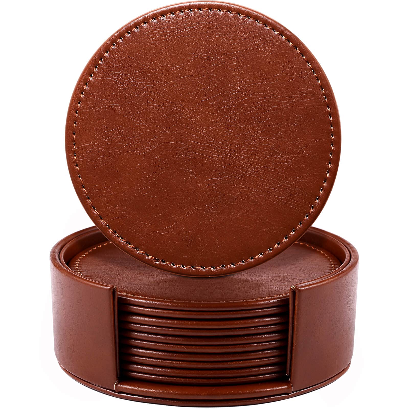 An application scenario or product detail of leather coasters bulk - Image 2