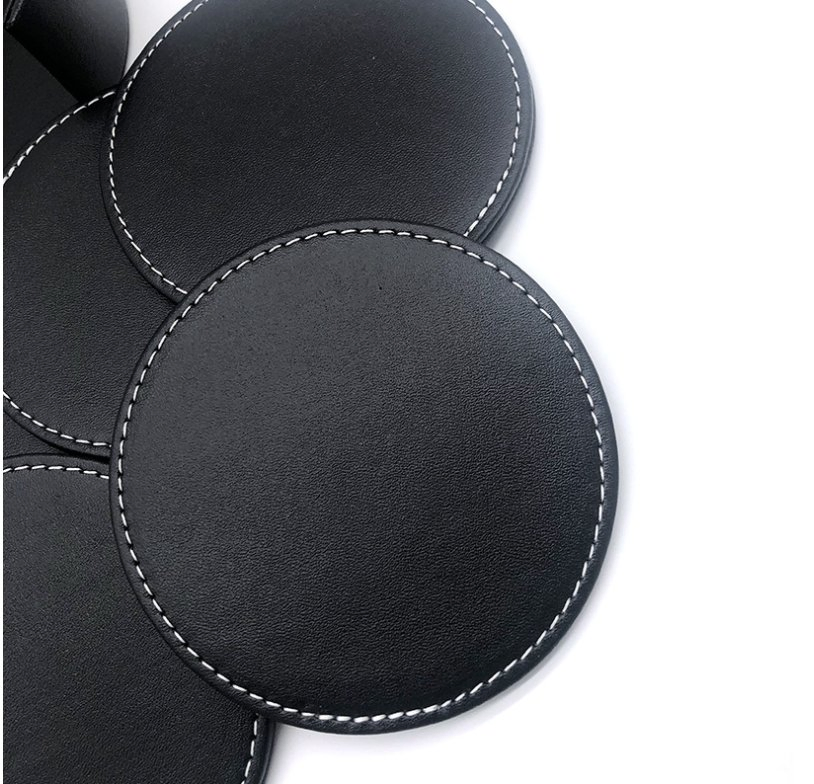 An application scenario or product detail of leather coasters bulk - Image 6