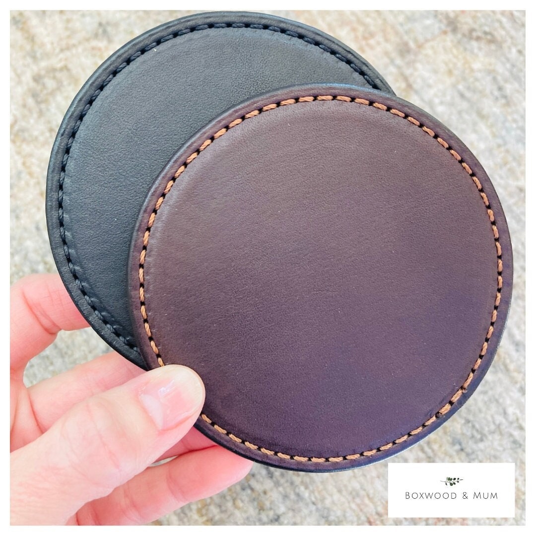 An application scenario or product detail of leather coasters bulk - Image 7