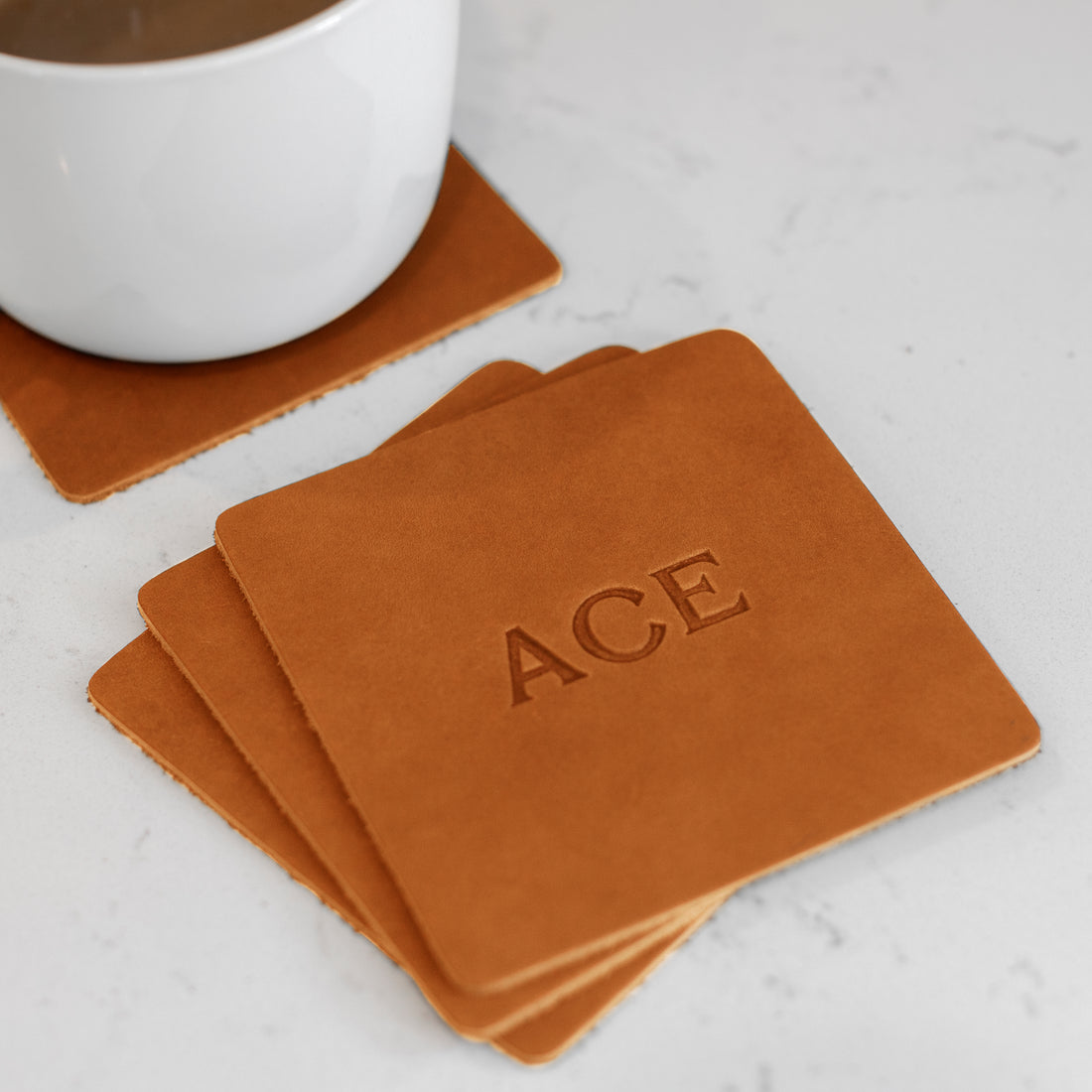 An application scenario or product detail of leather coasters bulk - Image 9