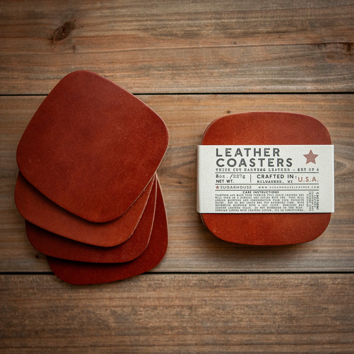 An application scenario or product detail of leather coasters wholesale - Image 5