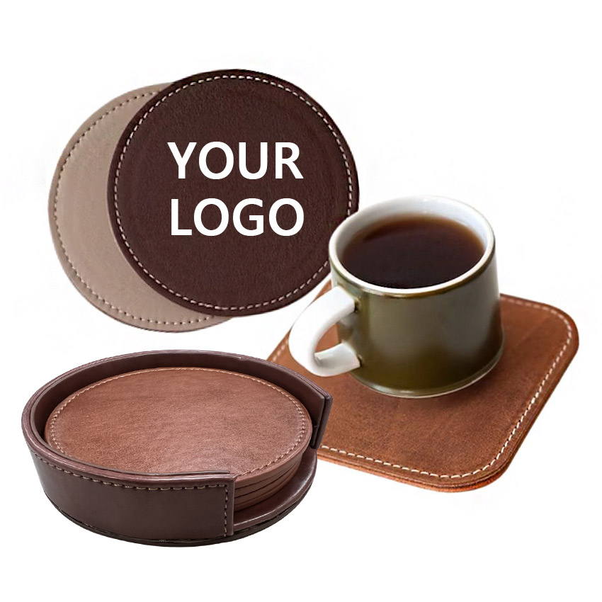 An application scenario or product detail of leather coasters wholesale - Image 7