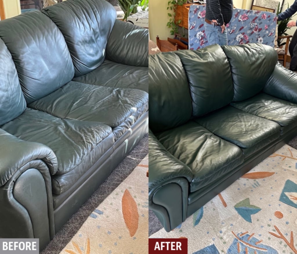 An application scenario or product detail of leather couch repair service - Image 3