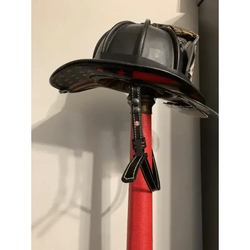 An application scenario or product detail of leather fire helmet chin strap - Image 16