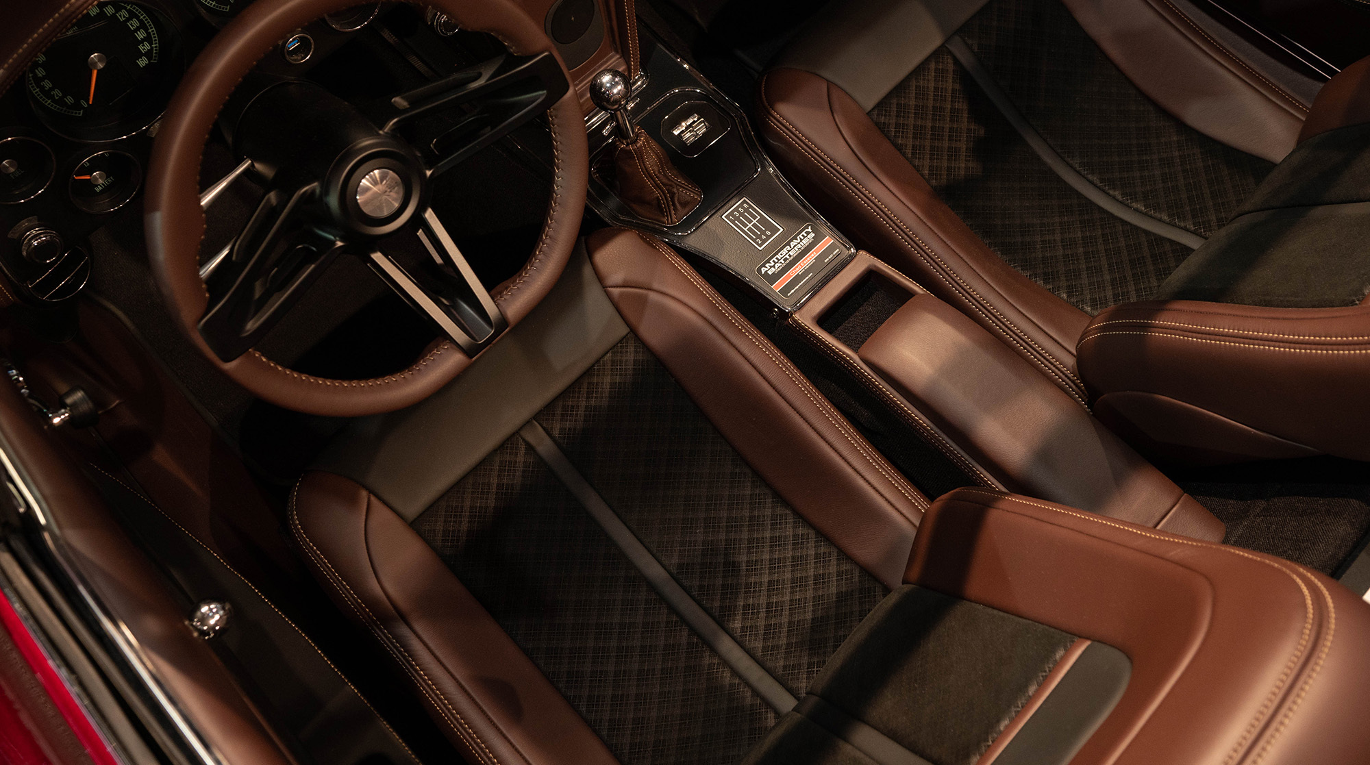 An application scenario or product detail of leather for car interior - Image 1