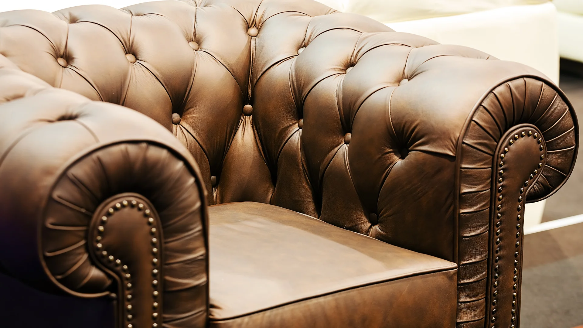 An application scenario or product detail of leather for sofa upholstery - Image 2