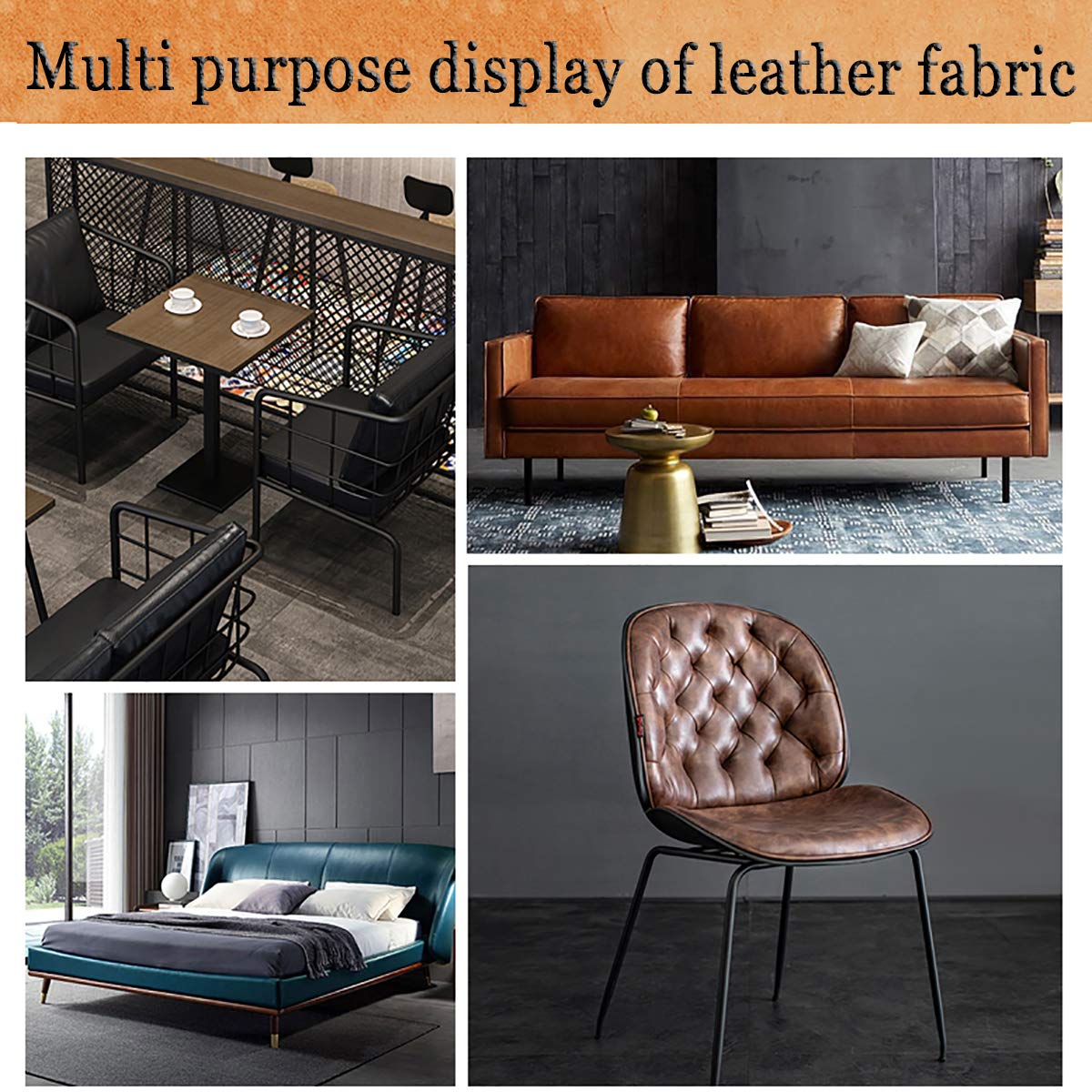 An application scenario or product detail of leather for sofa upholstery - Image 19