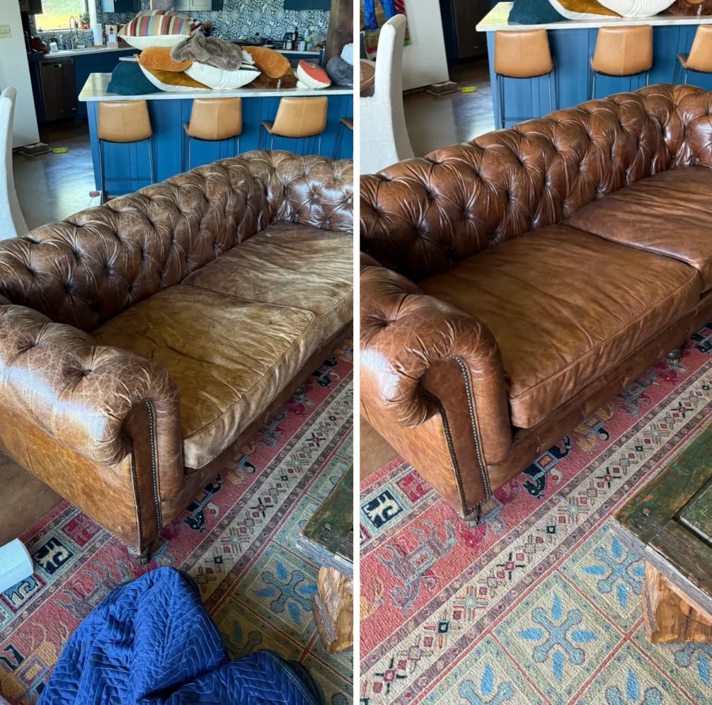 An application scenario or product detail of leather furniture repair service - Image 2