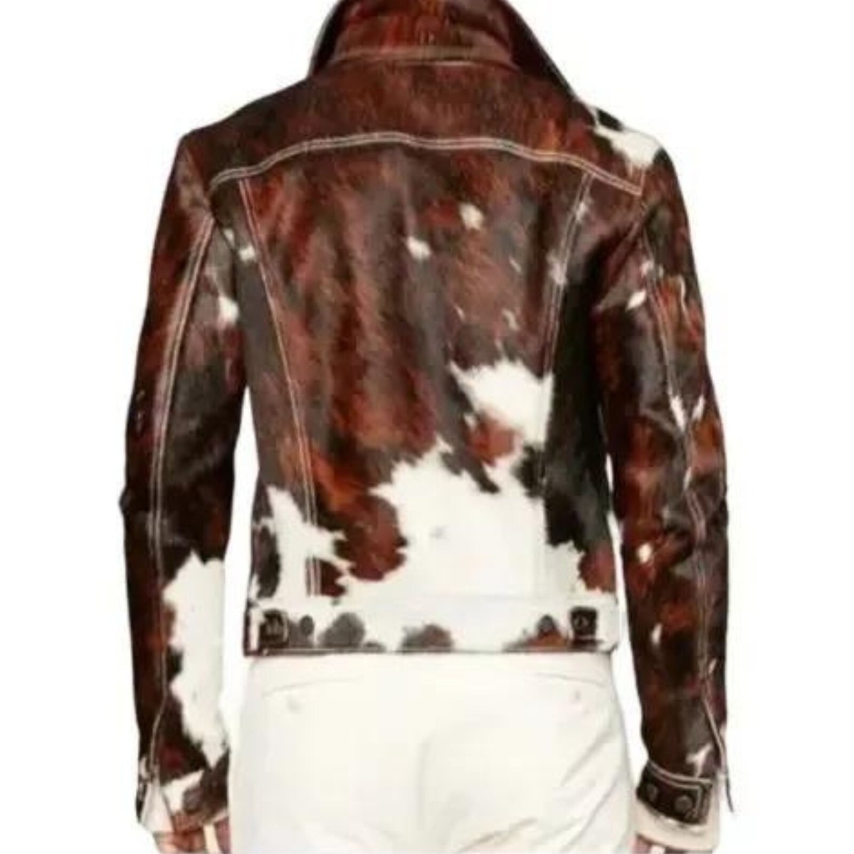 An application scenario or product detail of leather jacket cowhide - Image 5