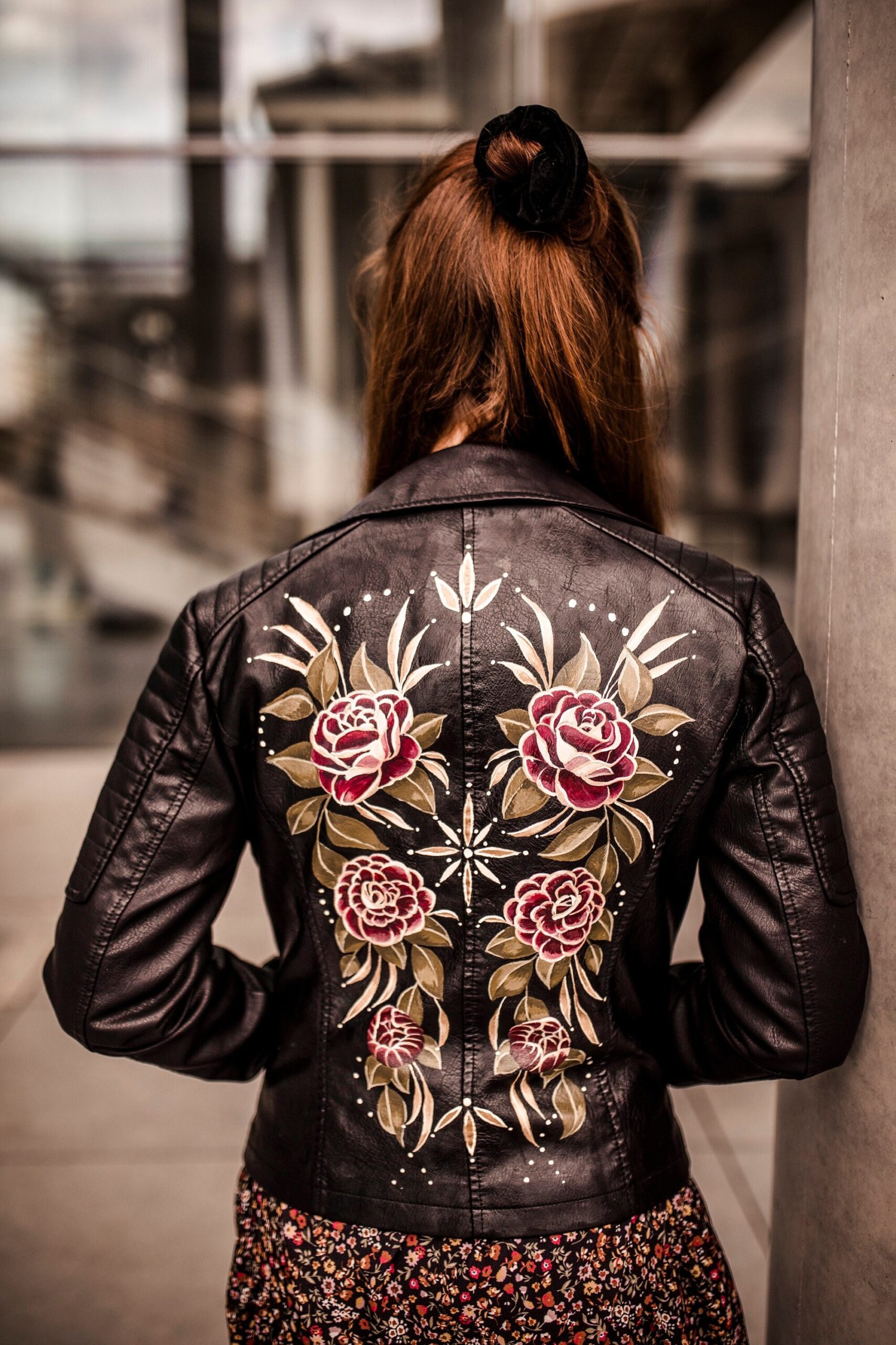 An application scenario or product detail of leather jacket custom embroidery - Image 18