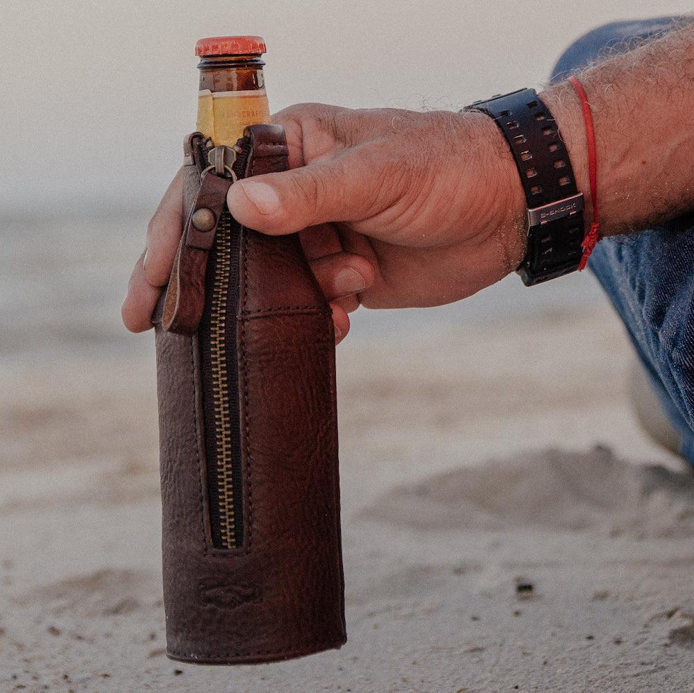 An application scenario or product detail of leather koozie bulk - Image 1