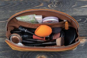 Featured image for the leather make up bag guide