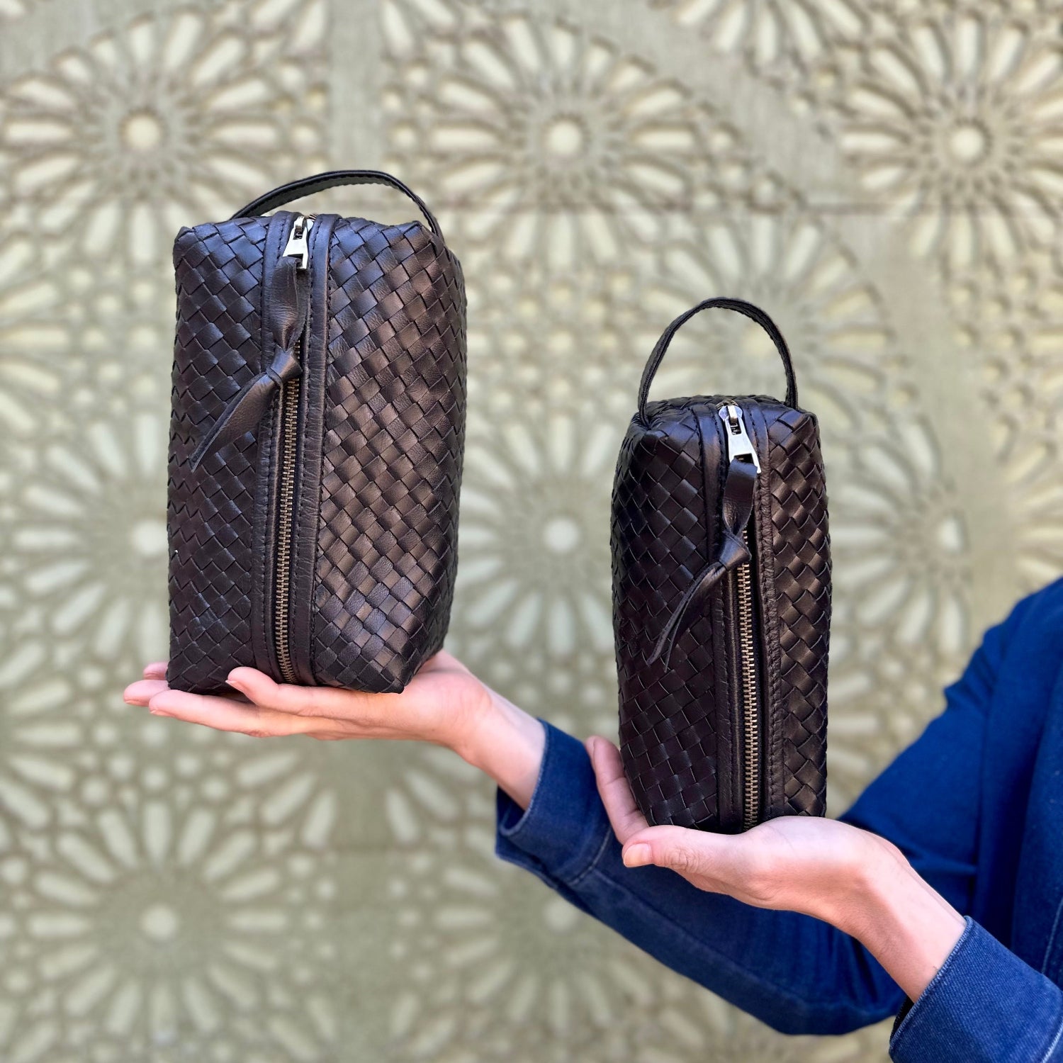An application scenario or product detail of leather make up pouch - Image 10