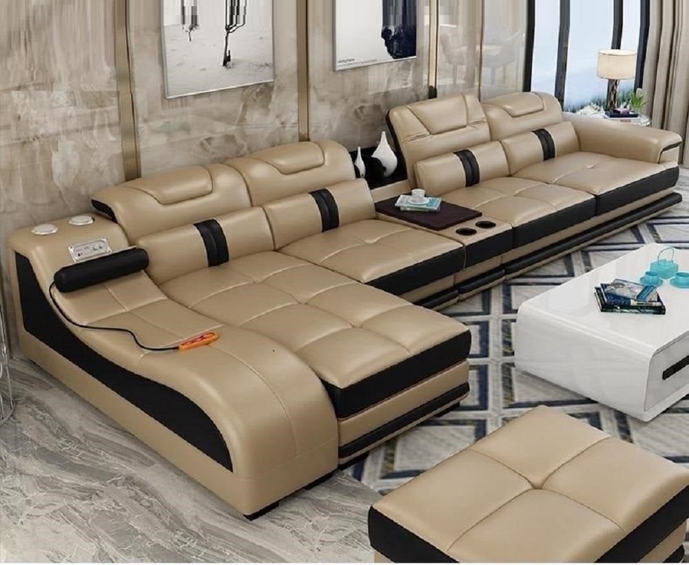 An application scenario or product detail of leather sectional sofa deals - Image 1
