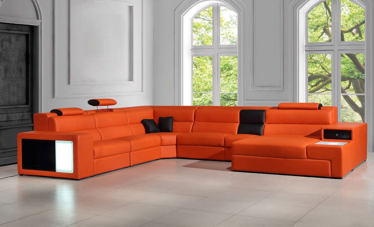 An application scenario or product detail of leather sectional sofa deals - Image 4