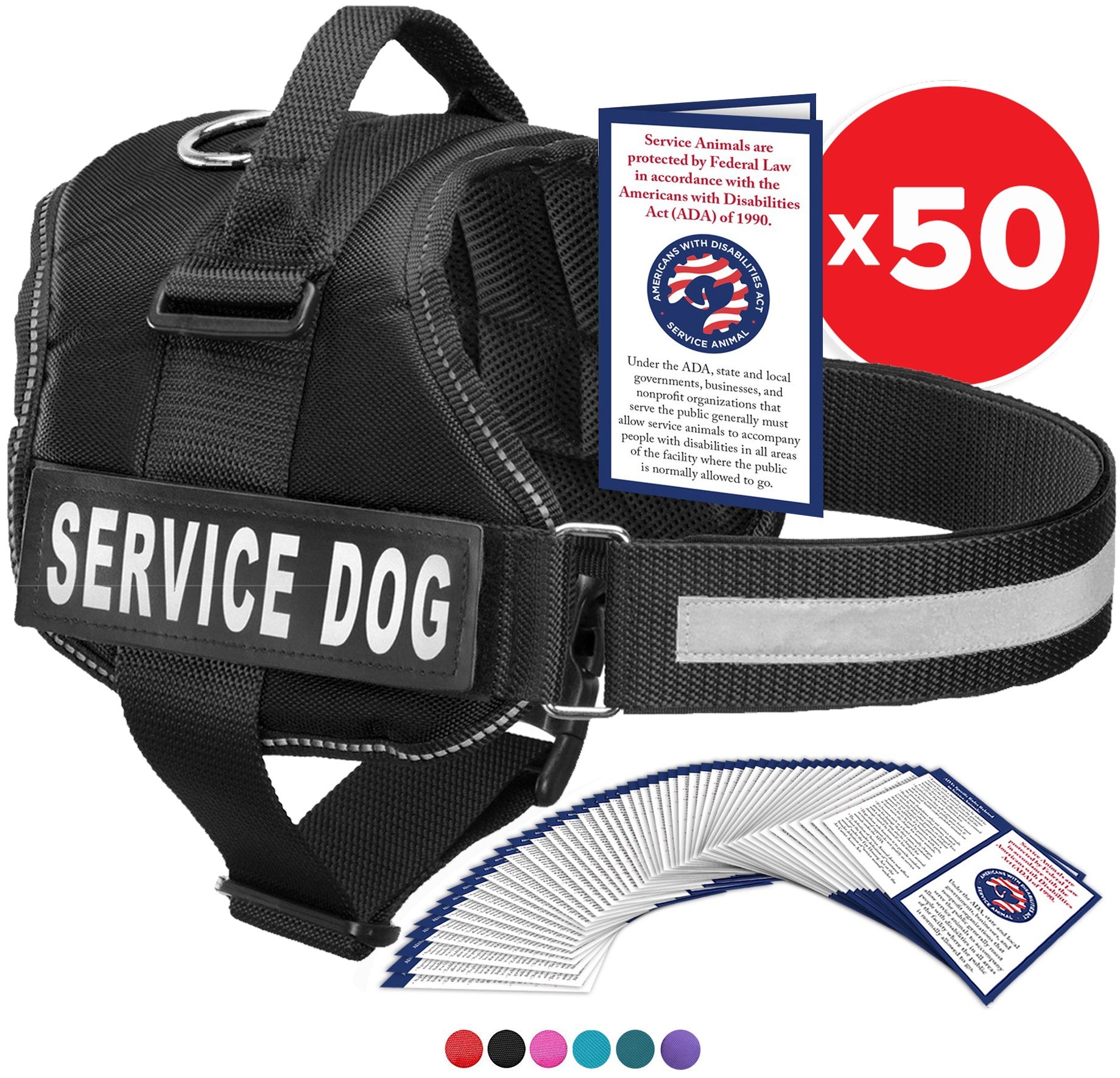 An application scenario or product detail of leather service dog harness - Image 12
