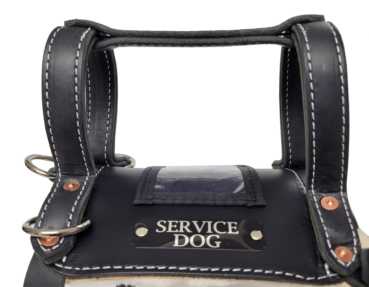 An application scenario or product detail of leather service dog harness - Image 13