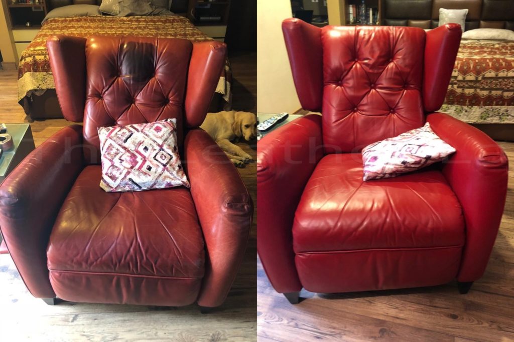 An application scenario or product detail of leather sofa cleaning service - Image 4