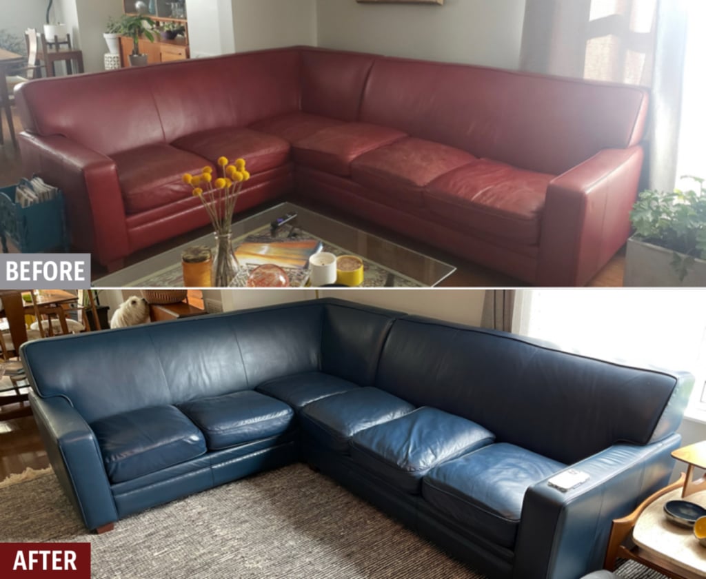 An application scenario or product detail of leather sofa dyeing service near me - Image 3
