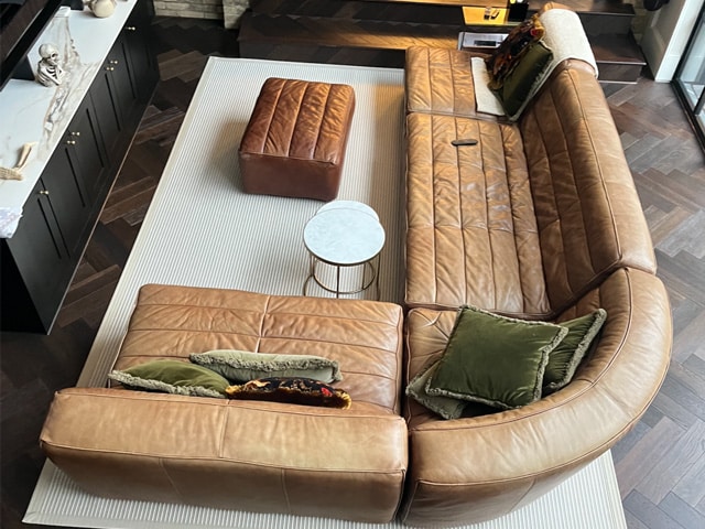 An application scenario or product detail of leather sofa dyeing service near me - Image 9