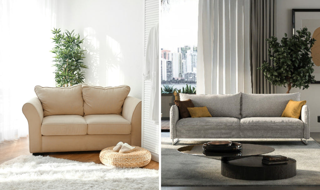 An application scenario or product detail of leather vs fabric sofa - Image 19