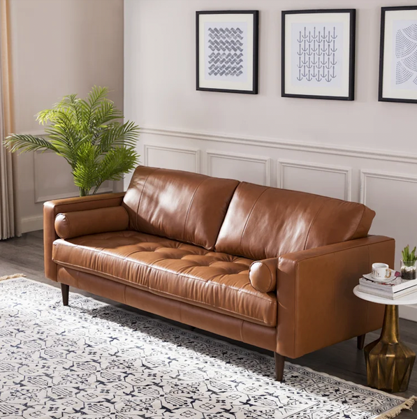 An application scenario or product detail of leather vs faux leather sofa - Image 6