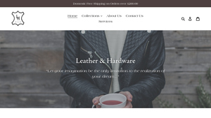 Leather and Hardware - Black Messenger Bag