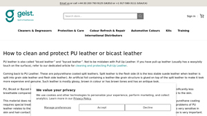 LeatherCare - PU & Bicast Leather Cleaning Guide