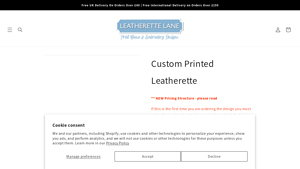 Leatherette Lane - Custom Printed Fabrics