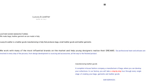Leather Goods Manufacturing - Premium Leather Bags & Accessories