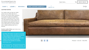 Leather Groups - Custom Leather Sofas