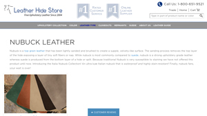Leather Hide Store - Nubuck Leather