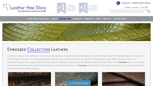 Leather Hide Store - Premium Embossed Leather