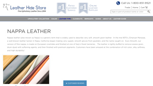 Leather Hide Store - Nappa & Euro Smooth Leather