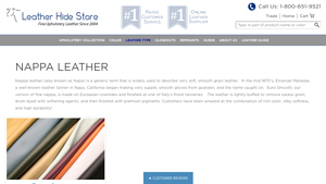 Leather Hide Store - Nappa Leather Collection