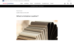 Leather Jacket Shop - Imitation Leather