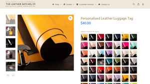 The Leather Satchel Co. - Personalised Leather Luggage Tag