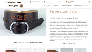 Leathersmith Designs - Handmade Personalized Belts