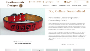 Leathersmith Designs - Personalized Leather Dog Collars