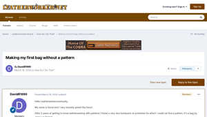 Leatherworker - Drawstring Bag Design