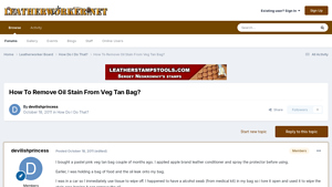 Apple - Veg Tan Bag Stain Removal Guide