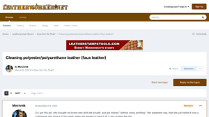 Leatherworker - Faux Leather Care Guide